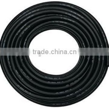 black rubber air hose