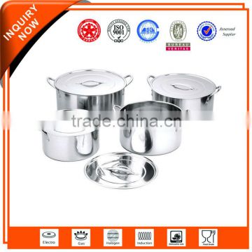 Good Quality Large Capacity 4Pcs Stainless Steel Stock Pot