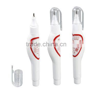 high quality shake N squeeze metal tip correction pen (HY-611) liquid corrector white 7ml