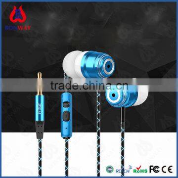 super bass metal earphones earbud with mic