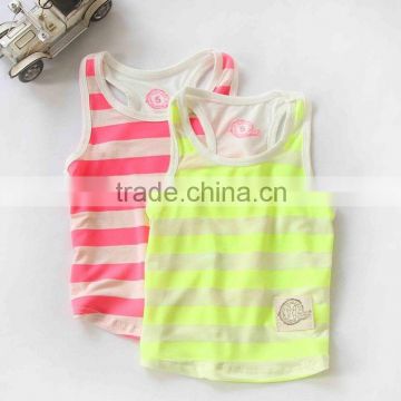 newborn baby cheap tank top top fashion girl stripe t shirt