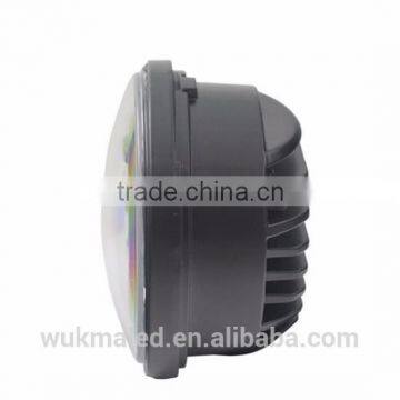 4-1/2" Halo Black LED Auxiliary Spot Fog Passing Lights Lamps Pair Harley Motorcycle photo-5