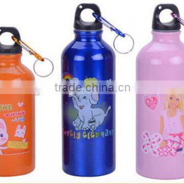 2014 cheap single wall aluminium water sports bottle painting color with silicone China manufacturer