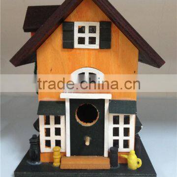 New novelty painting wooden bird shed pet cage