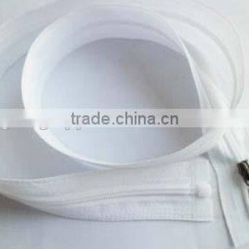 3# plastic nylon zipper fastener open end zipper with auto-lock fancy puller slider coate zipper