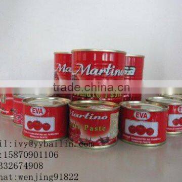 Private Order Lable Canned Tomato Paste 70g-3000g