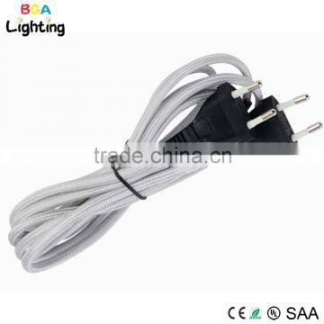 AC Power Cord Copper Braided Wire Plug for Pendant Light photo-2