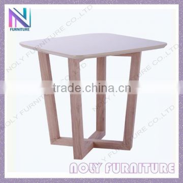 Modern Cross design corner table wooden corner table for living room