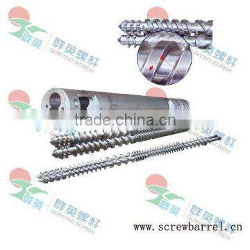 extrusion machine parallel twin screw and cylinder