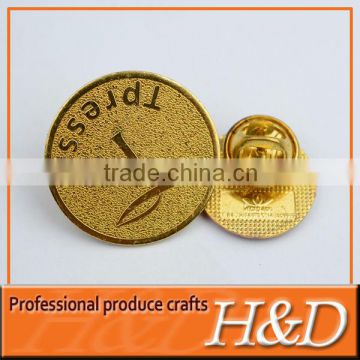 Gold color Zinc-alloy lapel pin back