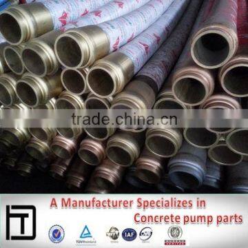 High Wear Resistant DN125 5"*3M,4 layer bend rubber hose