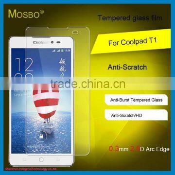Wholesale high quality 9H 2.5D Tempered Glass screen protector for Coolpad T1 mobile phone film