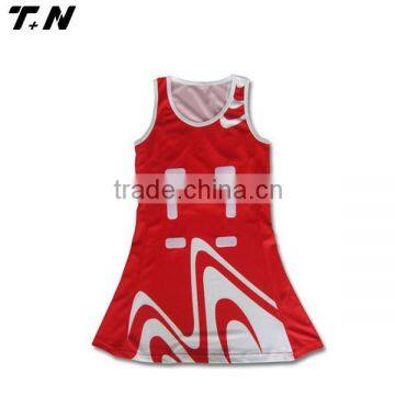 custom design sublimated women netball wear