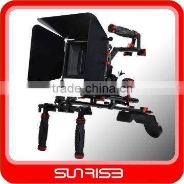 DSLR rig video camera shoulder rig with follow focus matte box for DV Camcorder