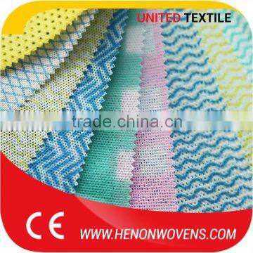 Ce Certified Low Price Viscose Material Color Mesh Nonwoven Spunlace Fabric