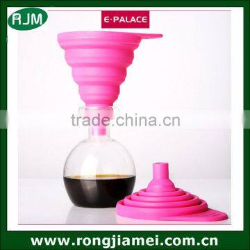 Silicone funnel drain collapsible funnel oil funnel