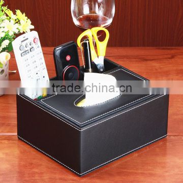 Creative household leather bo multifunctional tissue bo style leather bo remote storage