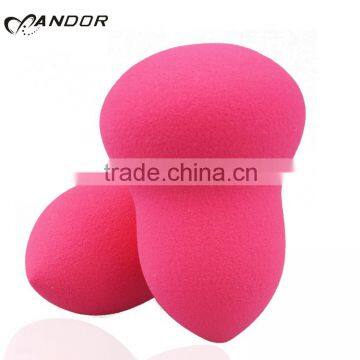 Rose color makeup powder cosmetics sponge