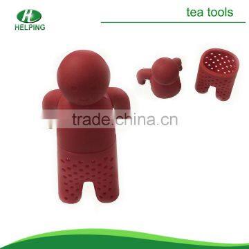 silicone loose leaf Mr tea infuser/tea strainer/tea bag.