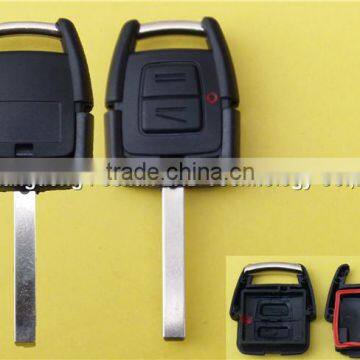 Manufacturer 2 buttons auto plastic remote key blanks shell with HU100 key blade For Vauxhall opel astra