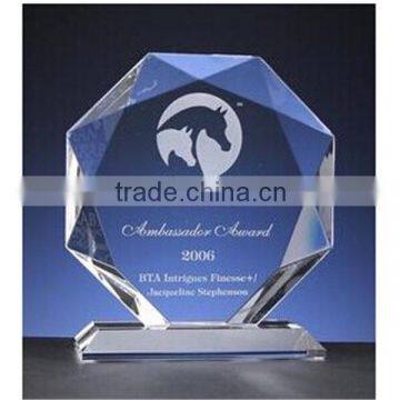 Customized Souvenir Gift Diamond Shape Crystal Award