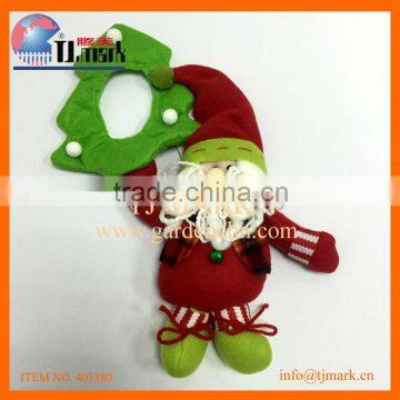 CHRISTMAS DOOR RING SANTA COTTON DOLL