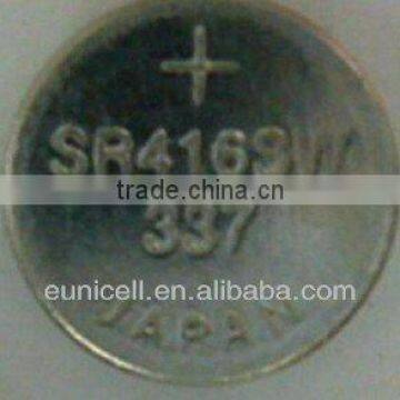 337 watch battery sr416sw 377 silvery oxide button battery