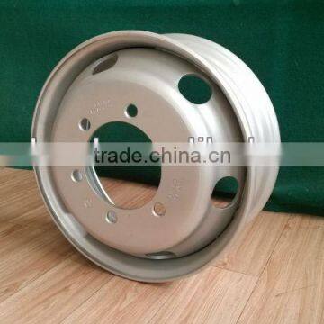 17.5x6.0 trailer wheel, tubeless steel wheel,17.5 inch wheel for 215/75R17.5 tyre