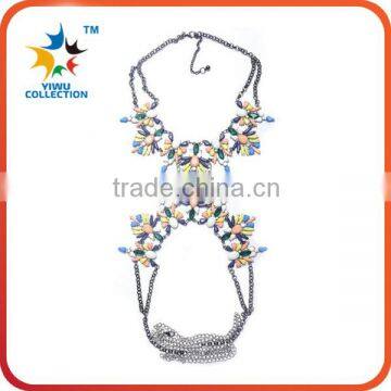 Top selling brand style handmade beaded choker statement necklace, necklace bead