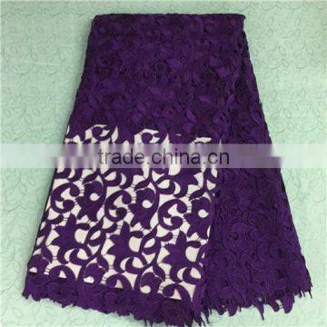 2015 Crochet Dress Design 100 % Polyester Embroidery Fabric Lace