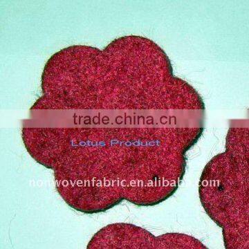 Needle punched nonwoven fabric for ornament
