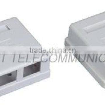 Cat 5e single port surface mounting box