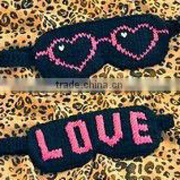 Eye Candy Colorful Reversible Knitting Handmade Eye Masks Headbands photo-3