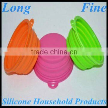 Durable Colorful Fancy Silicone Collapsible Bowl photo-6
