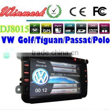 8 inch car gps for skoda/vw/seat with 3D Rotating UI PIP GPS BT TV IPOD RADIO 3G etc DJ8015