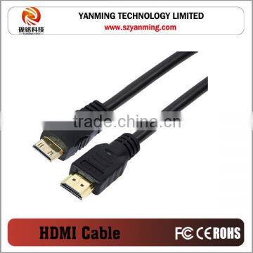 Ethernet 1.4v Mini HDMI Cable Support 4k 1080p 3D