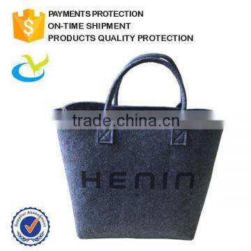 Wholesale promotional hand made polyester flet shopping bag,felt tote bag