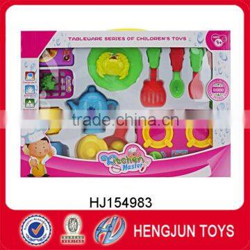 high quality plastic kitchen dinner and tableware series toy