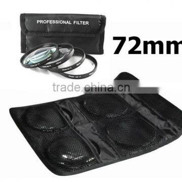 72mm +1 +2 +4 +10 4 Pieces Close-Up Filter Set For Canon 20D 450D For Sony A550 A300