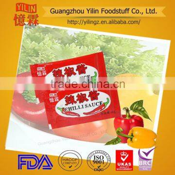 6g hot chili sauce sachet mini package hot sale product