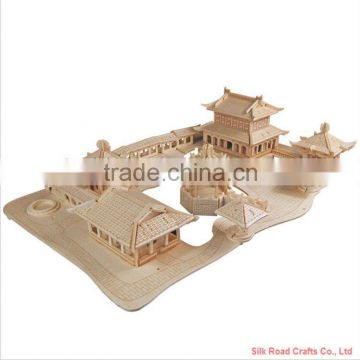 Complicated china garden architecture puzzle