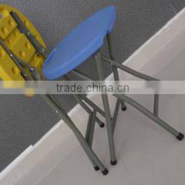 Small portable plastic folding bench for fishing use