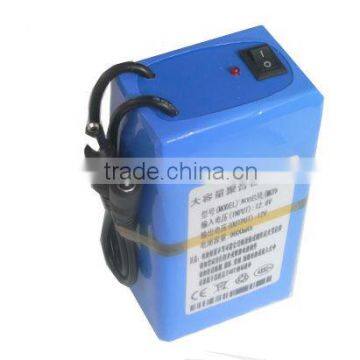 12V 10A lithium ion battery pack for miner lamp battery