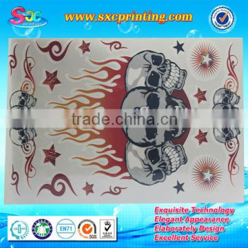 Skull and butterfly water transfer face tattoo sticker , intime tattoo sticker , body henna tattoo stickers