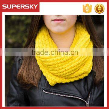 A-519 crochet circle wrap scarf loop cowl scarves knitting pattern knitting infinity loop scarf