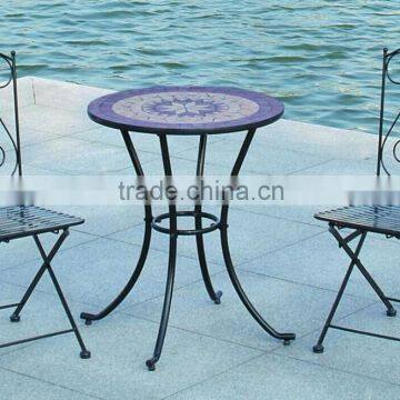 Mosaic 3pc Bistro Set Mosaic table chair set