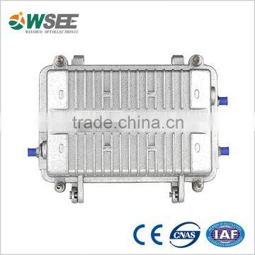 high gain catv rf signal amplifier with reverse path (42/50MHz)