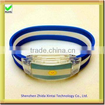 Argentina flag promotion silicone bracelet