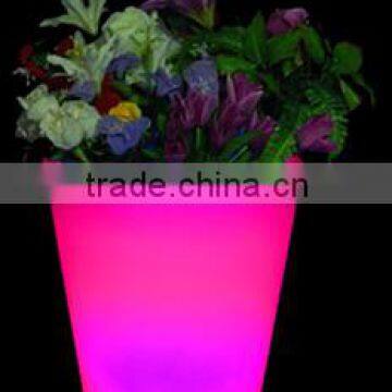 small plastic flower pots with led