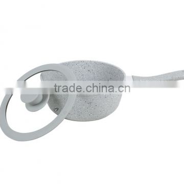 gray marble coating sauce pan